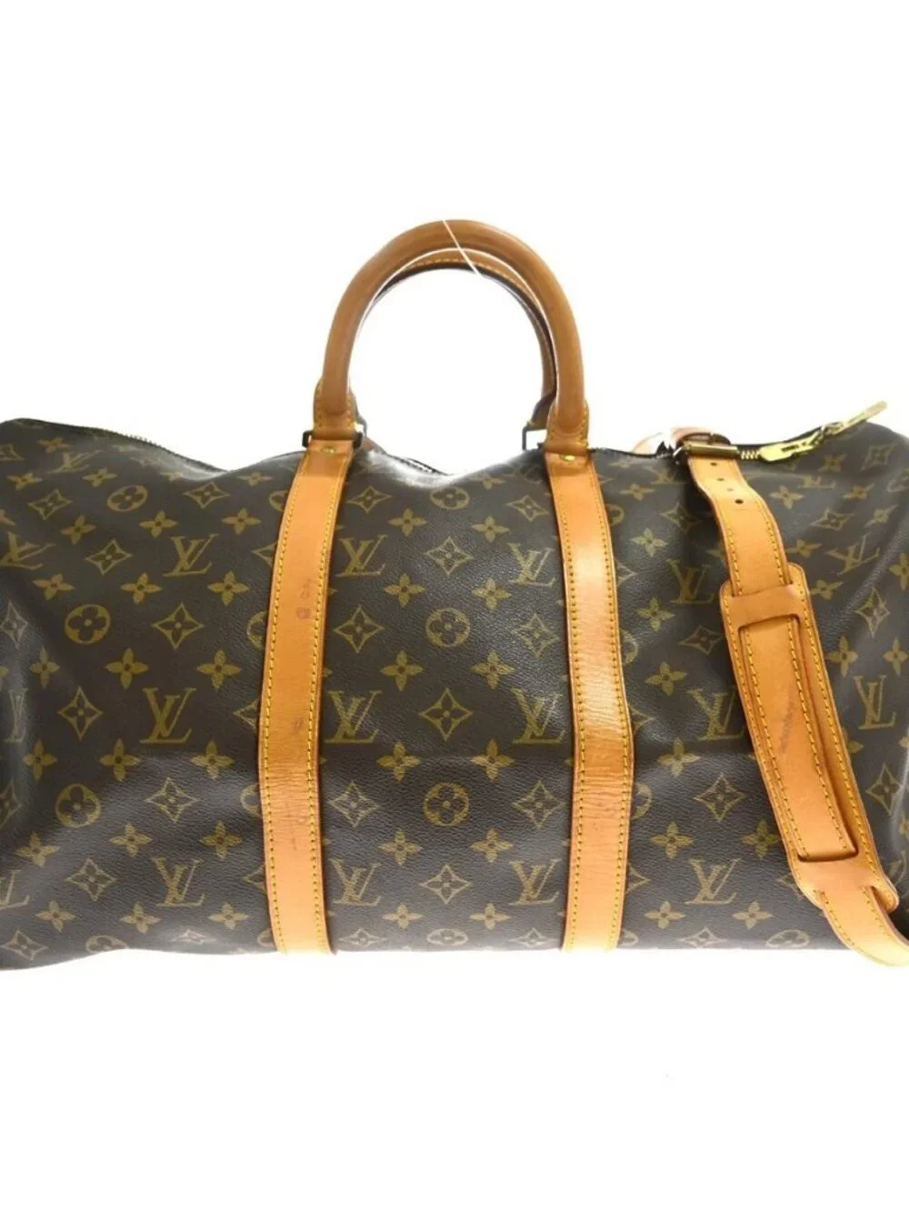 Best05 LOUIS VUITTON KEEPALL 50 BANDOULIERE HANDBAG